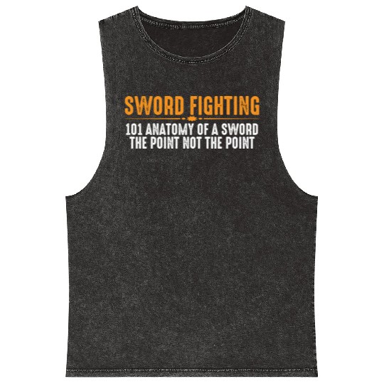Sword Fighting 101 Anatomy Of A Sword 8 Mineral Wash Tank Tops