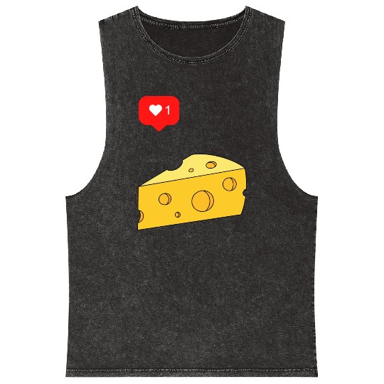 Cheese Lover Mineral Wash Tank Tops