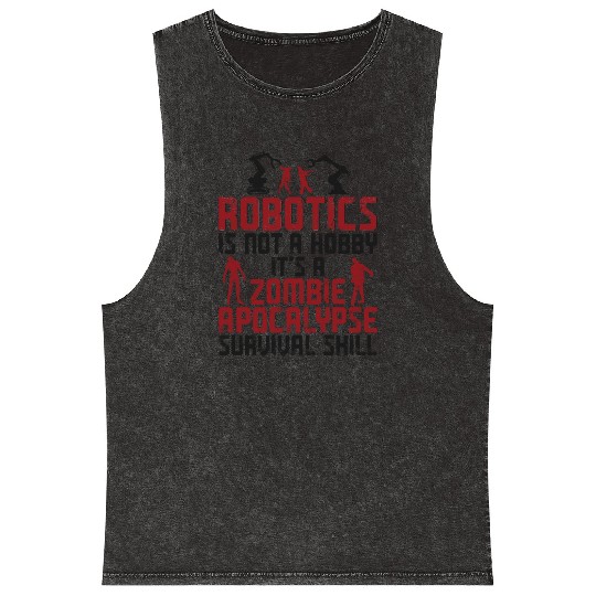 Robot Robotics Engineer Robotics Mineral Wash Tank Tops