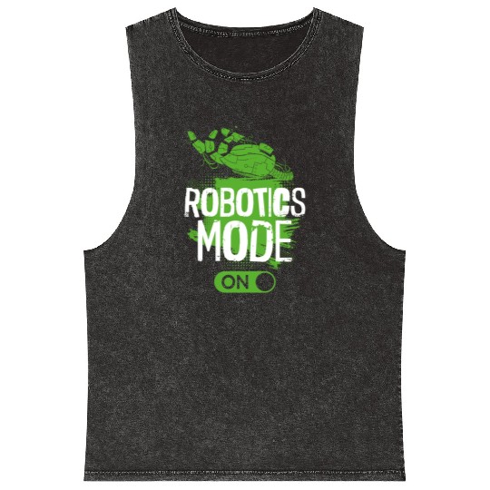 Robot Robotics Engineer Robotics Mineral Wash Tank Tops