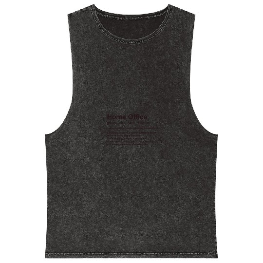 Home Office Funny Definition Mineral Wash Tank Tops