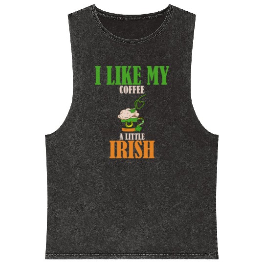 IRISH COFFEE Mineral Wash Tank Tops