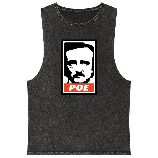 Edgar Allan Poe Mineral Wash Tank Tops