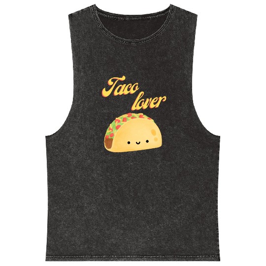 Taco Lover I Love Tacos Tacos Lover Mineral Wash Tank Tops