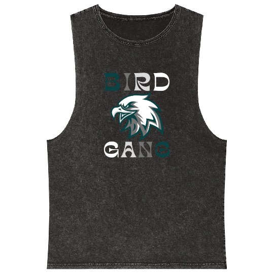 Eagle Bird Gang Funny Philadelphia Mineral Wash Tank Tops