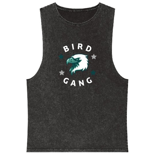 Eagle Bird Gang Funny Philadelphia Mineral Wash Tank Tops