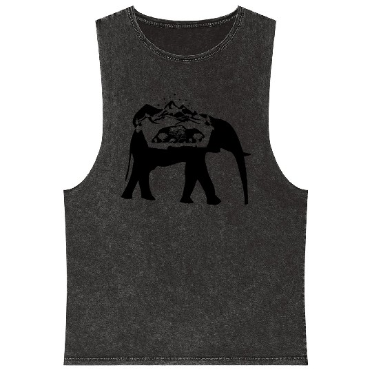 Elephant NATURE X ANIMAL Mineral Wash Tank Tops