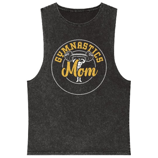 Gymnastics Mom - Gym Mineral Wash Tank Tops