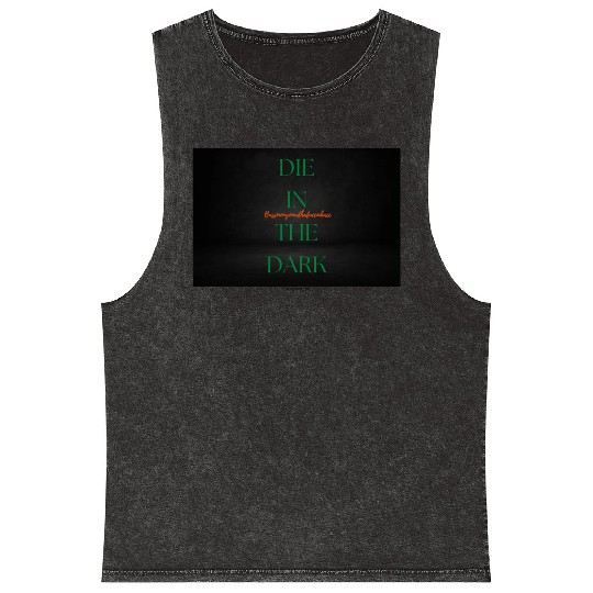 DIE IN THE DARK GREEN Mineral Wash Tank Tops