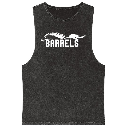 Horse Barrel Racing Mineral Wash Tank Tops