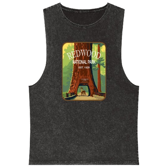 redwood Mineral Wash Tank Tops