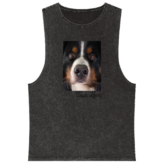 Bernese Mountain Dog Mineral Wash Tank Tops