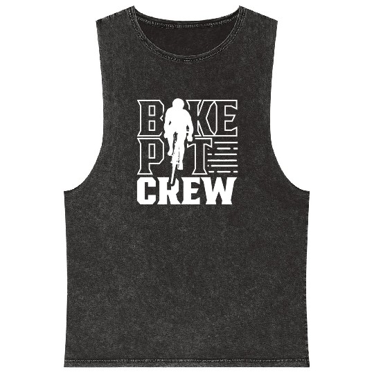 Bike Pit Crew Bicycle Mechanic Bike Race Racing Mineral Wash Tank Tops