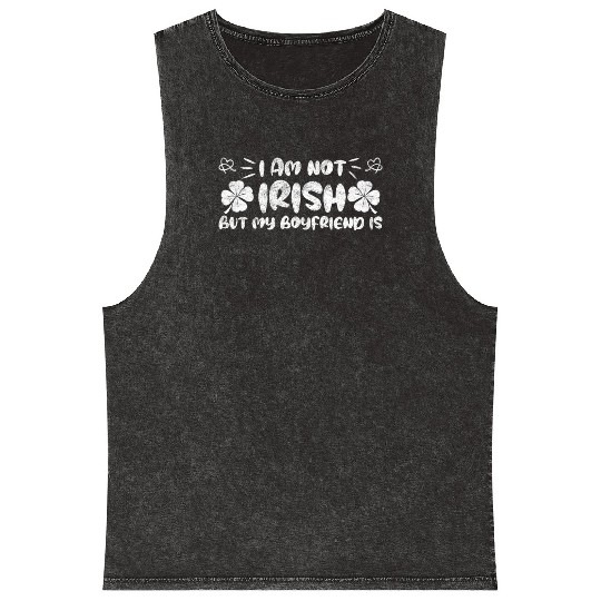 Irish boyfriend St Patrick's Day Mineral Wash Tank Tops