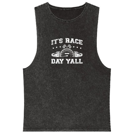 Motorsport Car Racer Motorcycle Offroading Racing Mineral Wash Tank Tops