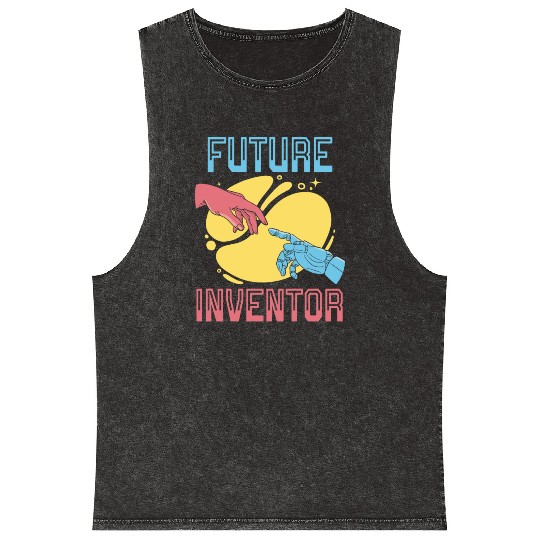 Future Inventor AI Artificial Intelligence Robot Mineral Wash Tank Tops