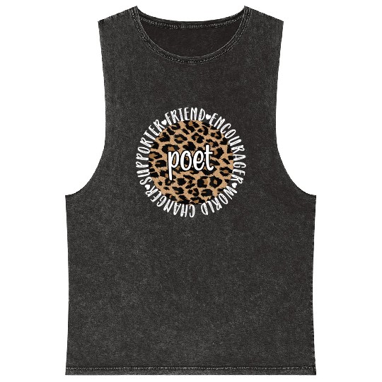 Poetry Poet Poetry Lover Poem Writer Mineral Wash Tank Tops