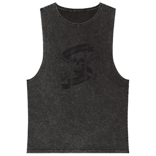 Michigan Lake St Clair Pirate Skull Bones Boating Mineral Wash Tank Tops