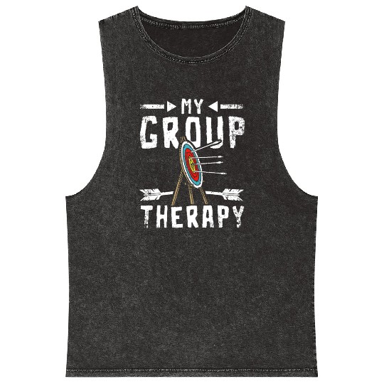 My group therapy Archery Mineral Wash Tank Tops