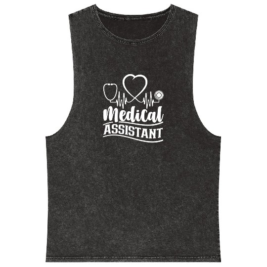 Medical Assistant Job Assistance Nursing Nurse Mineral Wash Tank Tops