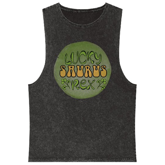 Lucky Patricks Day Sublimation Mineral Wash Tank Tops