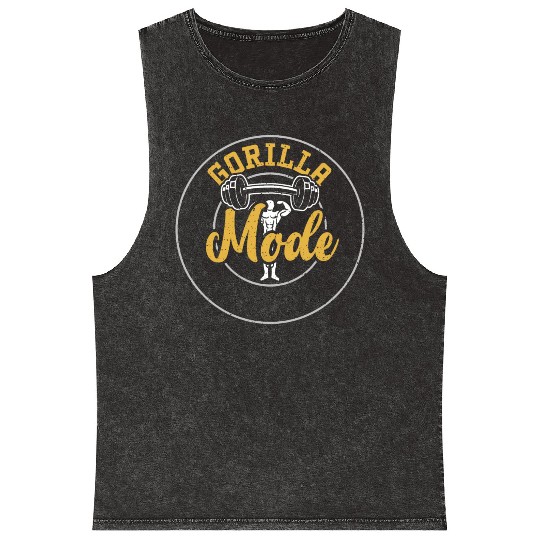 Gorilla Fashion - Gym Mineral Wash Tank Tops