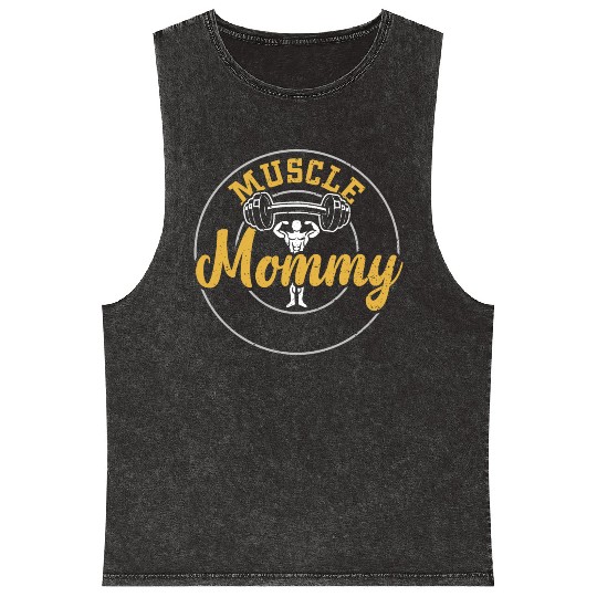 Muscle Mommy - Gym Mineral Wash Tank Tops
