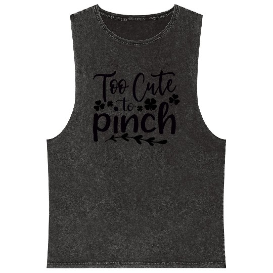 too cute to pinch Mineral Wash Tank Tops