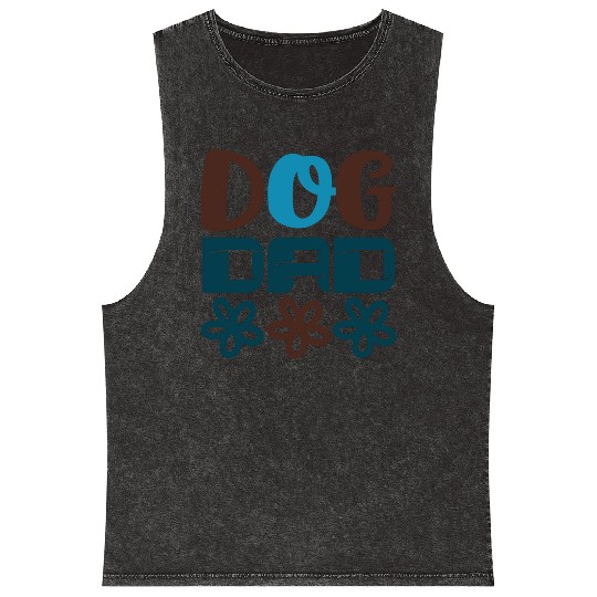Dog dad Mineral Wash Tank Tops