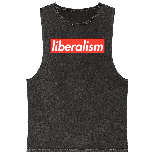 Liberalism Capitalism Politics Gift Mineral Wash Tank Tops
