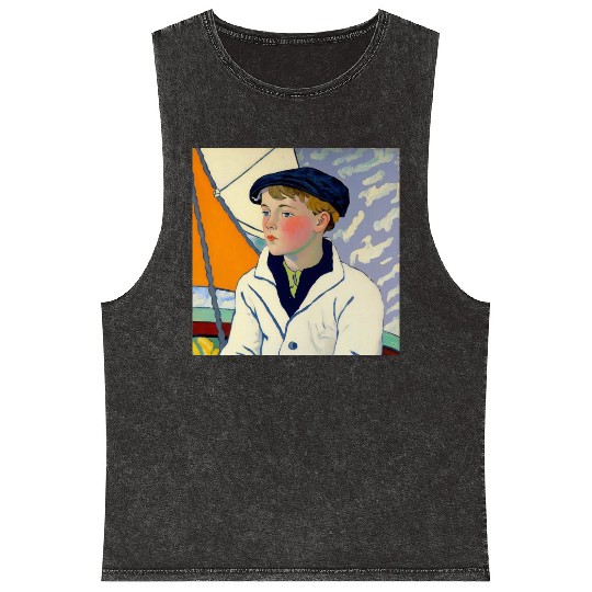 The Voyage Continues Sailor Boy Matisse Mineral Wash Tank Tops