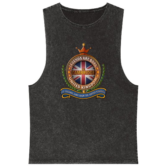 City of Cambridge, Legends Are Born in Cambridge Mineral Wash Tank Tops