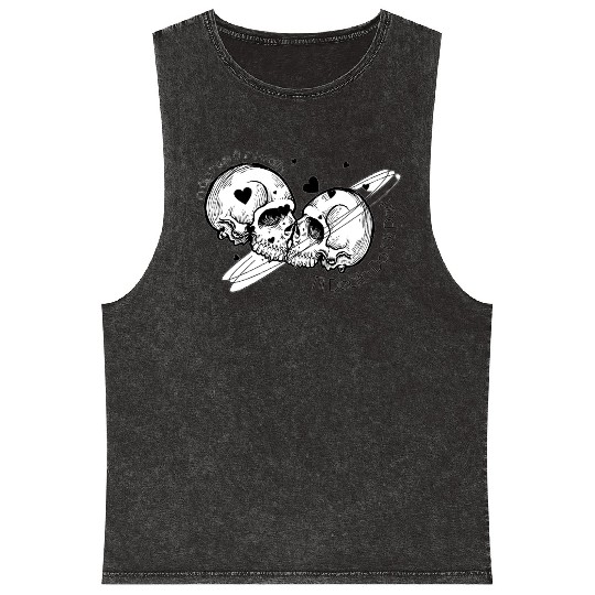 till death do us part Mineral Wash Tank Tops