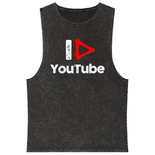 I love YouTube Mineral Wash Tank Tops