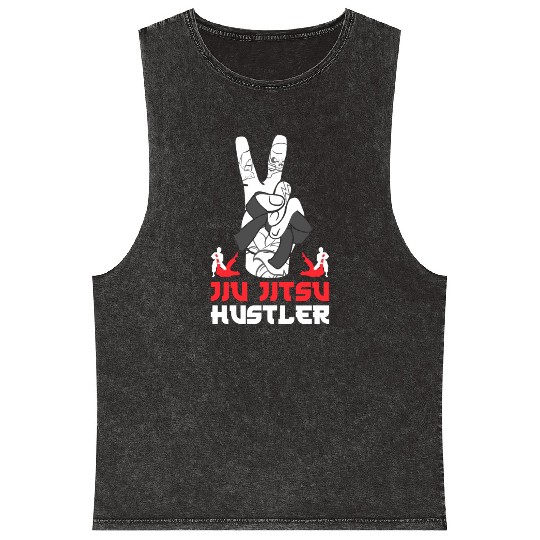 Brazilian Jiu Jitsu MMA Bjj Hugger Mineral Wash Tank Tops