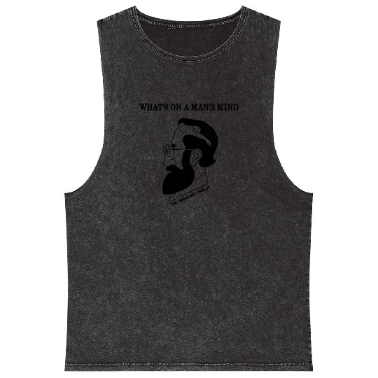 What's On A Man's Mind Dr. Sigmund Freud Mineral Wash Tank Tops