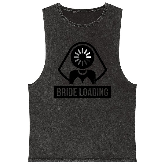 Bride Loading (Hen Night / Bachelorette Party / B) Mineral Wash Tank Tops