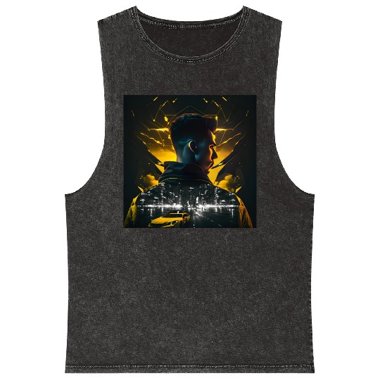 Racer design Mineral Wash Tank Tops