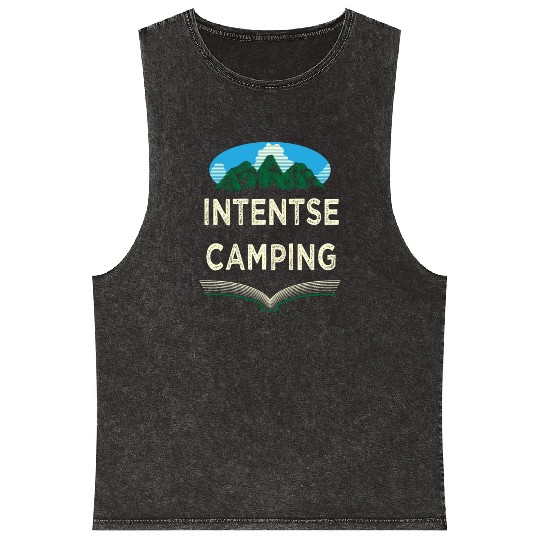 Intentse Camping Wildlife Camper Outdoor Camp Moun Mineral Wash Tank Tops