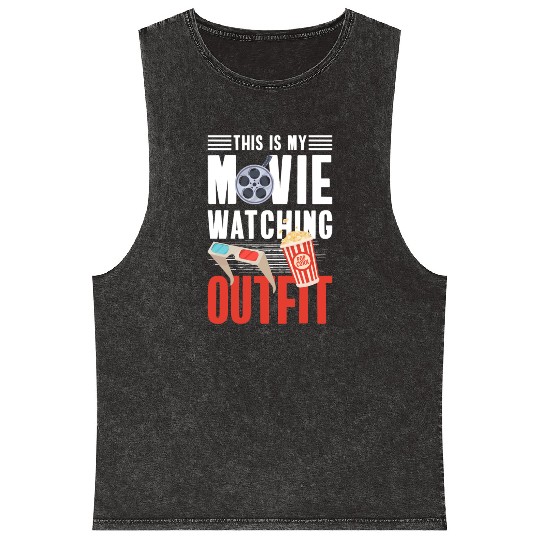 Movie Star Camera Film Festival Hollywood Mineral Wash Tank Tops