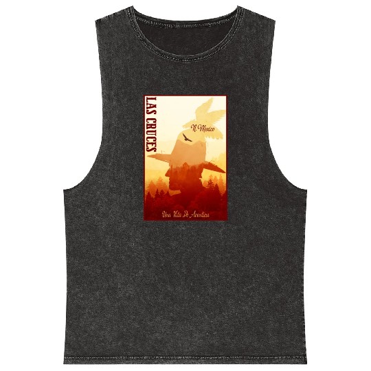 Las Cruces New Mexico wild west town Mineral Wash Tank Tops