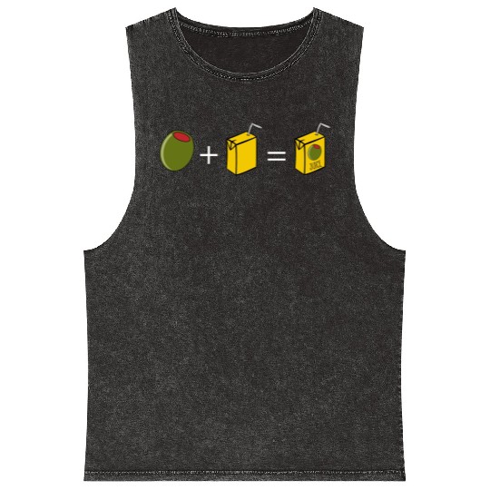 Olive Juice I Love You Mineral Wash Tank Tops