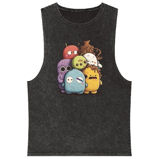 my imaginary friends Mineral Wash Tank Tops