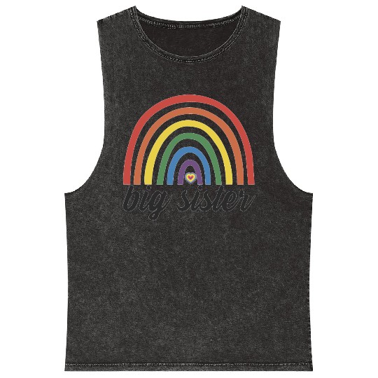Toddler Big Sister Mineral Wash Tank Tops
