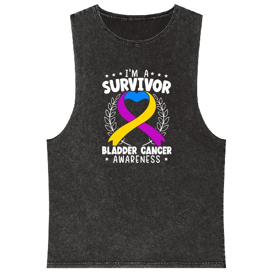Bladder Cancer Survivor Bladder Cancer Awareness Mineral Wash Tank Tops