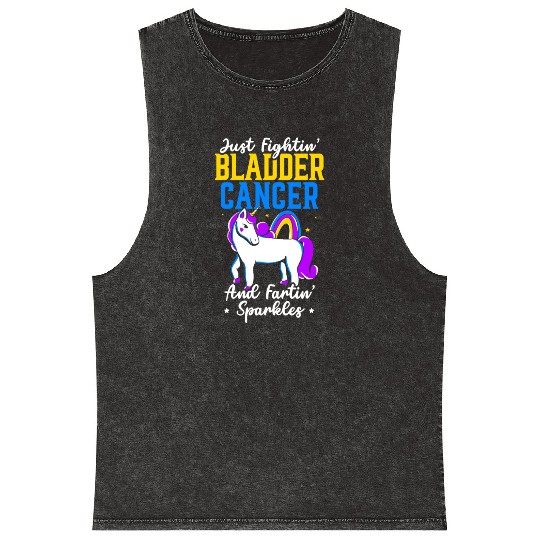 Bladder Cancer Warrior Bladder Cancer Awareness Mineral Wash Tank Tops