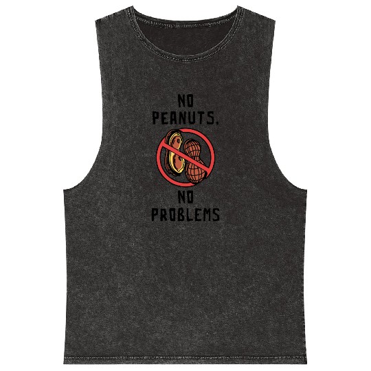 No Peanuts No Problems Peanut Allergic Mineral Wash Tank Tops