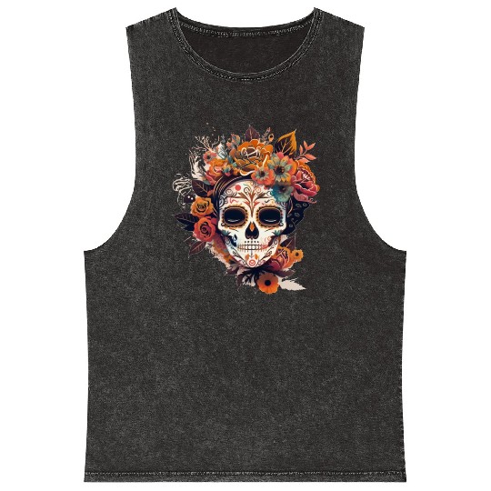 Frida Mexican frida kahlo woman painter art Mineral Wash Tank Tops