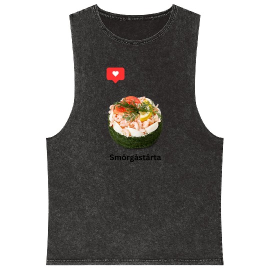 Swedish Sandwich Cake Mineral Wash Tank Tops