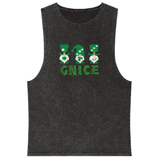 Garden Gnomes Gnome Lover Funny Gnome Gardening Mineral Wash Tank Tops